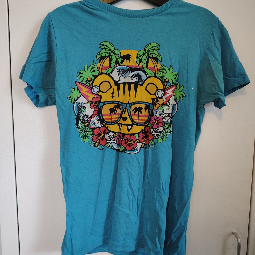 Men's Tokidoki Graphic Teal T-Shirt Size S